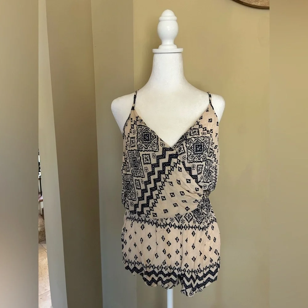 Tribal print romper